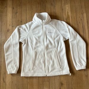 Women’s White Columbia Fleece Jacket Coat Medium Polar